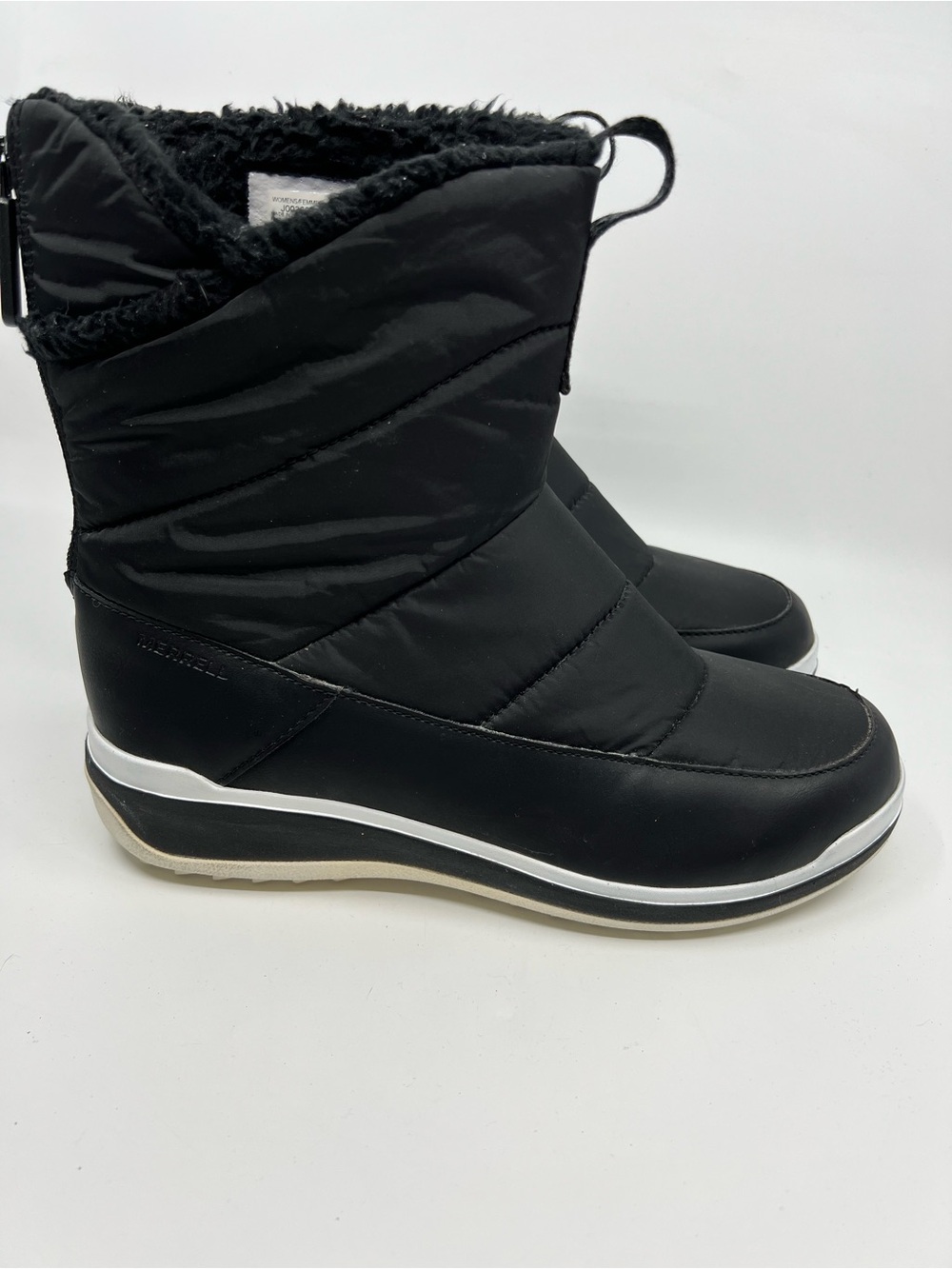 Merrell Women's Snowcreek Sport Mid Zip Waterproof Nylon Insulated Black Sz 10